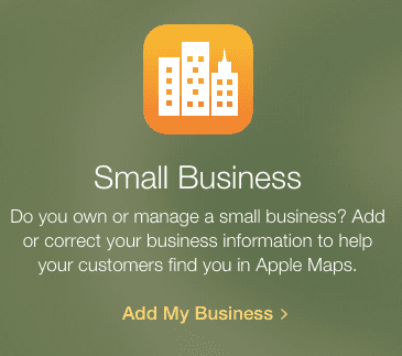 Apple Maps add business