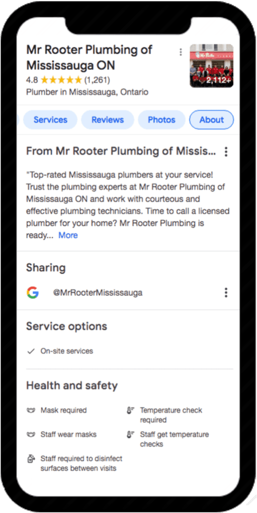 gmb management features on iphone x